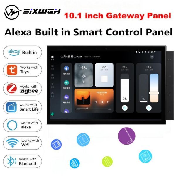 MAX ZigBee Gateway Smart Home Panel Retina Display 10.1 Inch With 5MP HD Camera Privacy Shutter