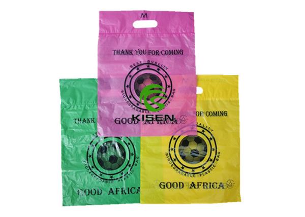 Cornstarch Organic PE Plastic Bag Colorful For Shopping LDPE Eco Friendly