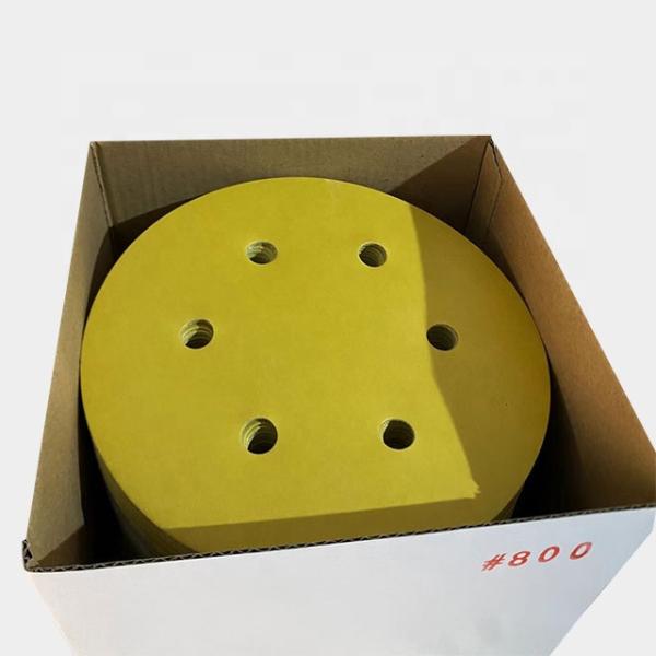5-Inch Hook Loop Discs for Heavy-Duty Sanding 80 Grit Sandpaper in Red
