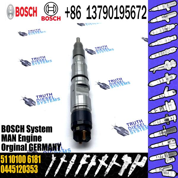 Injeção comuns diesel do trilho 445 120 353 0445120353 do injetor de combustível 0 51101006181 0986435593
