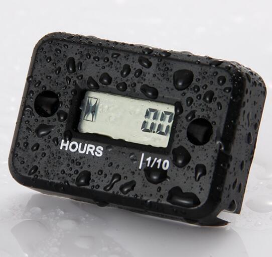 Waterproof Digital LCD Counter Hour Meter for Dirt Quad Bike ATV Motorcycle Snowmobile Jet Ski Boat Pit Bike Motorbike Mx Marine