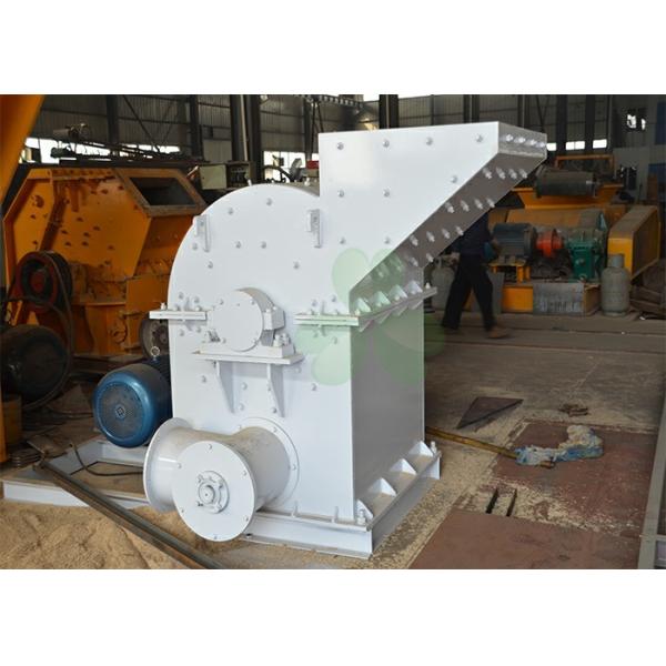 Energy Saving Grass Crusher Machine / Industrial Wood Pallet Crusher 4pcs Blades