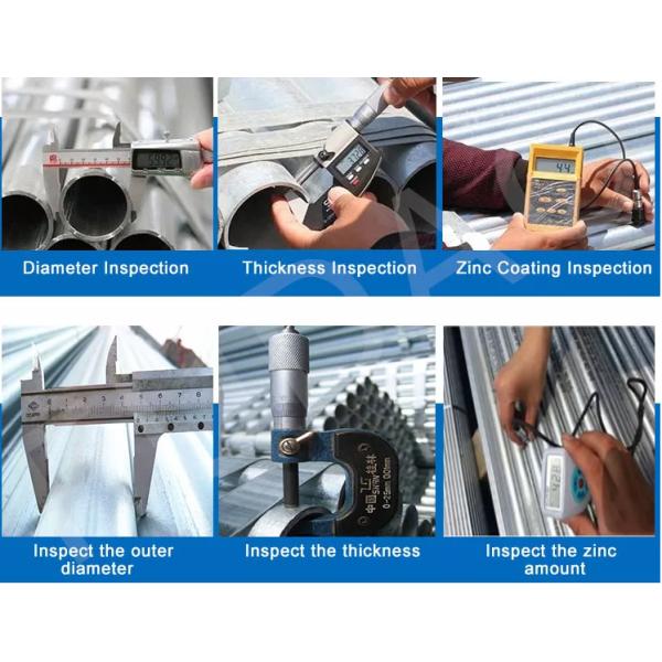 Трубка оцинкованной стали трубы Q195 Q215 Q235 Q345 Gi ISO9001 ERW 50mm