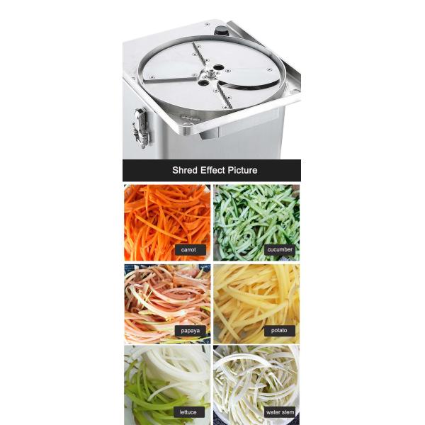 Профессиональный электрический плодорезатель для овощей и овощей с прочной конструкцией из нержавеющей стали