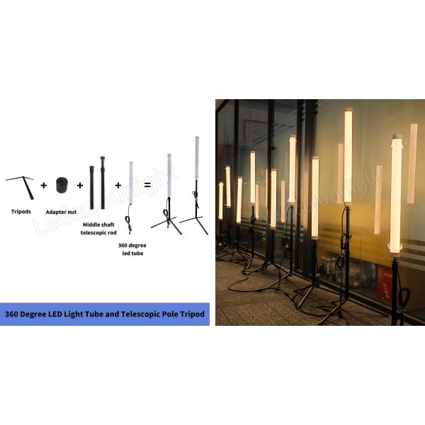 50mm Tube LED Pixel Light Durable RGB DMX512 Control LED Pixel Tube Lighting