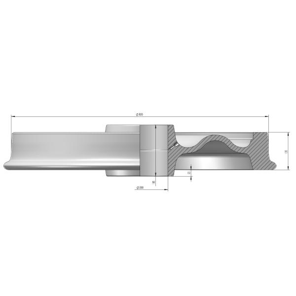 920mm Steel Rail Wheels with TSI,AAR,ISO Certification