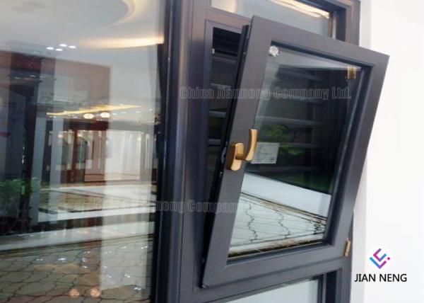 Two Way Opening Double Glazed Tempered Aluminium Tilt Turn Windows