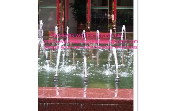 Upright Stainless Steel Water Fountain Project With 2 Circle Rounds Of Adjustable Mixed Air Nozzles