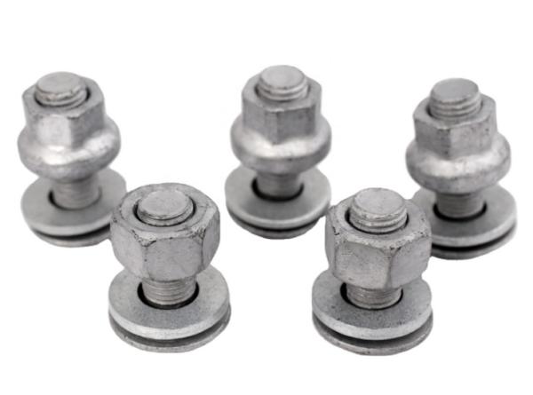 5/8-11X 2 Galvanized Carbon Steel Hex Guardrail Splice Bolts high tensile steel bolt and nut.