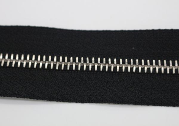 Euro Type Teeth Two Way Metal Zip Pin Lock Slider Polyester Tape For Ziplock Bags