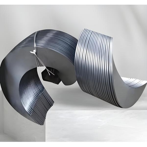 304 Stainless Steel Abrasion-Resistant Continuous Cold-Rolled Spiral Blade for Conveyor Systems