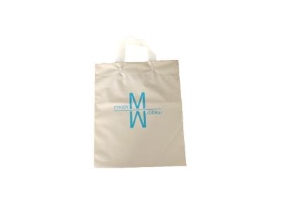 O punho plástico do laço feito sob encomenda ensaca a bolsa a favor do meio ambiente do HDPE