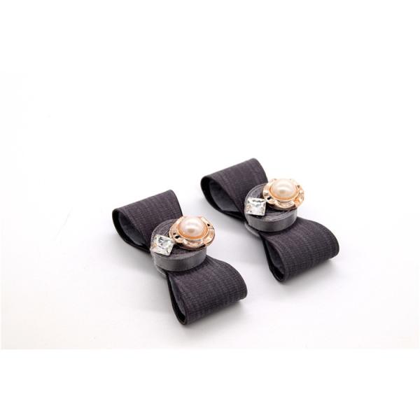 Ribbon coloured bow-tied shoe flower,Handmade footwear ornaments and flower Thread ribbon Beige ,white,black,red ,blue