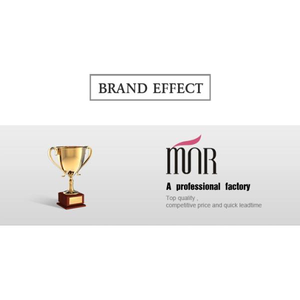 Black Long Handle Flat Top Brush Buffer Makeup Brush With White Black Nylon Hair