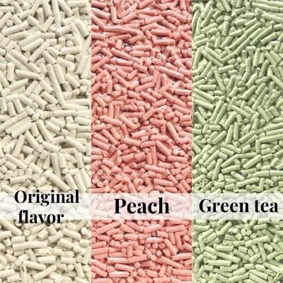 OEM Colorful Tofu Cat Litter Multi Scented Soy Kitty Litter Strong Caked