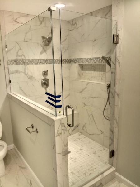 Frameless Shower Enclosures Clear Super White Frosted Tempered Glass Shower Doors With Hingles Door Handles
