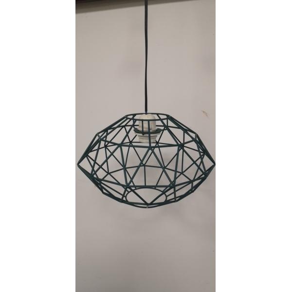 Black PVC Metal Cage Light Shade 300*200MM E14 E27 Easy Fit Pendant