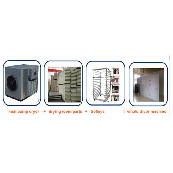 Low Noise Industrial Drying Equipment , Fish Drying Heat Pump Dryer Steady Performance