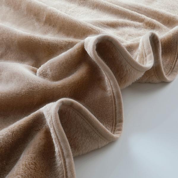 Beige Custom Flannel Blankets Embroidering 30X40 Soft Microfiber Blanket