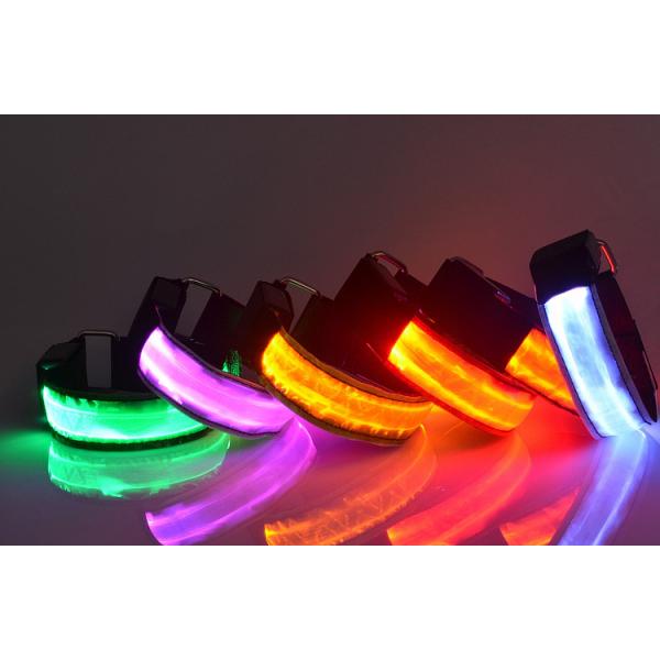 Custom Wrist Band Reflective Led Armband Slap Bracelet For Running Cycling, Biking, Walking,Wedding,Christmas party