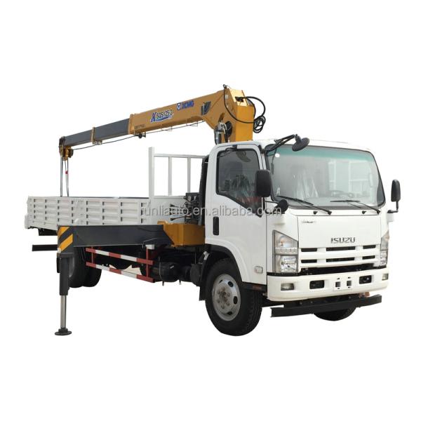 Cheaper Price 5 Tons Crane Mounted Truck ISUZU Cargo Truck for Sales