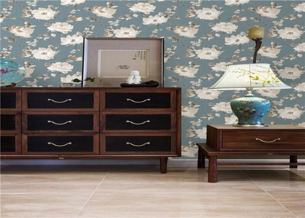 Sitting Room Decor Non Woven Wallpaper Heat - Proof With Flower Pattern