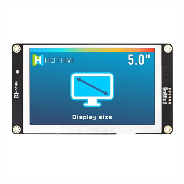 5 индикаторная панель модуля экрана 800x480 UART TFT LCD дюйма умная серийная с интерфейсом TTL