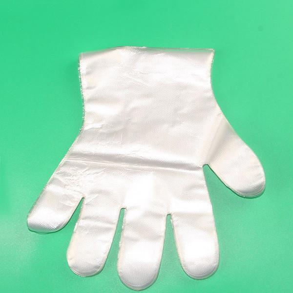 Disposable Clear Polyethylene Work Gloves Food Grade For Cooking Cleaning , Powder Free