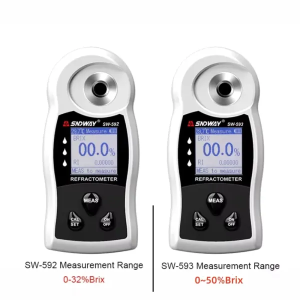 Digital Sugar Brix Meter Portable Refractometer Model Sw-592 593