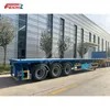 3 Axle 20 FT 40 FT Container Cargo Transport Heavy Duty Flatbed Truck Flatbed Semi Trailer Support Customization Flatbed Trailer