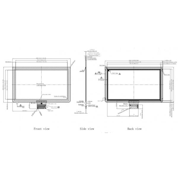 18.5 Inch Industrial TFT Capacitive Touch Screen Panel Waterproof