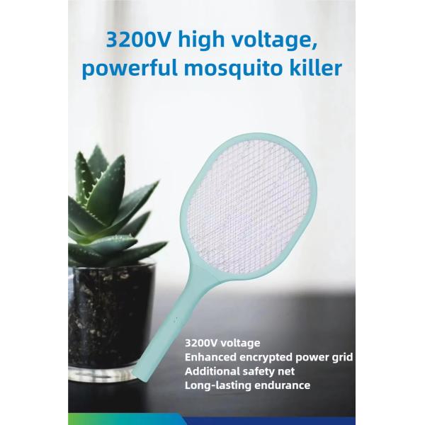 JZ Indoor USB-Powered Electric Fly Swatter For Children Anti-Killing Pest Control Lamp Pest-Free Battery