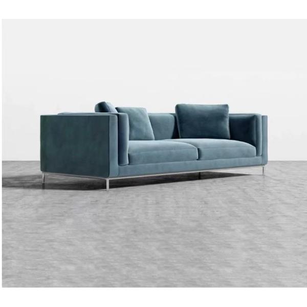 Luxury Hotel Home Wedding Lobby Velvet Leather Modern Sectional Sofa