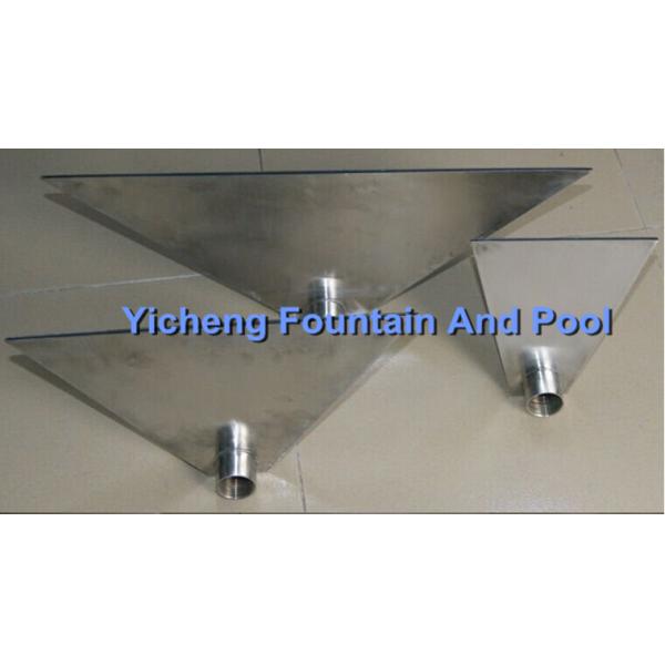Customized Big Fan Shape Water Fountain Spray Heads For Water Fall / Massage SS304