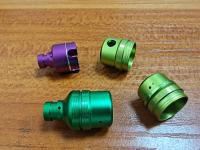 Peças de alumínio fazendo à máquina de anodização coloridas da linha central do processo 5 do CNC