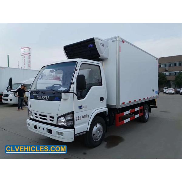 N Series ISUZU Reefer Truck 130hp Cold Truck Delivery Sliding Doors