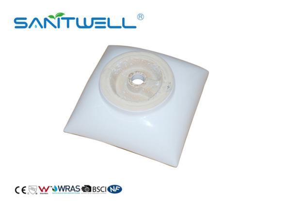 White Color Hand Wash Ceramic Art Basin With Solid Surface Size 420 * 420 * 145mm