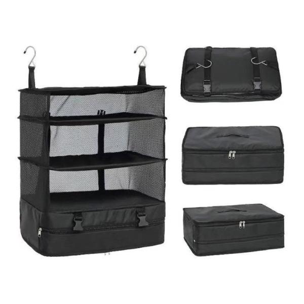 TRAVEL HANGING BAG HOME GOODS FOREIGN TRADE NEW MULTI-FUNCTIONAL CLOTHING TRAVEL THREE-LAYER STORAGE BAG HANGING BAG