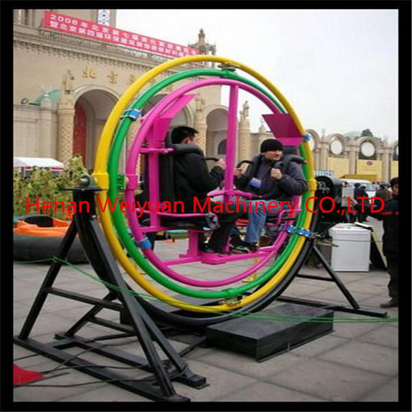 ISO, CE, TUV, BV certification human gyroscope 2seats  virtual reality simulation rides for sale