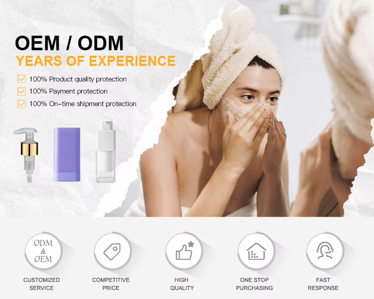 Left-Right Lock Lotion Pump with 1.8-2.2cc Dosage and 24mm 28mm Closure Size Plastic Lotion Pump