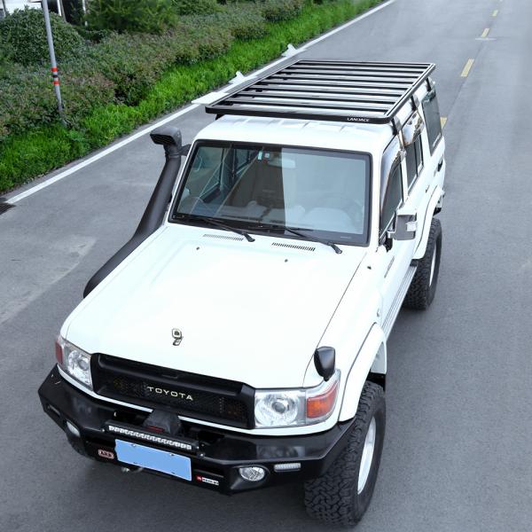 Stylish Car Roof Luggage Carrier for Toyota Land Cruiser LC76 Anodic Oxidated Finish