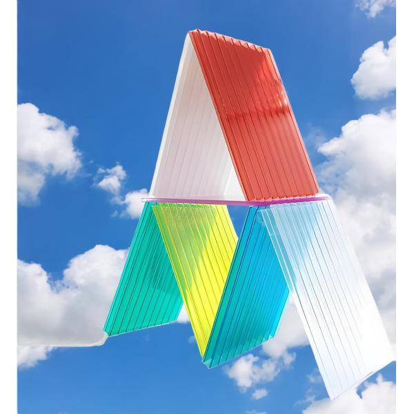 3 Стены 4 Стены Twin Wall Honeycomb Полые поликарбонатные листы для крыши