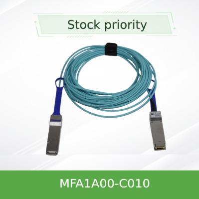 cable óptico activo AOC MFA1A00-C010 10m de 100GbE LSZH Mellanox QSFP28