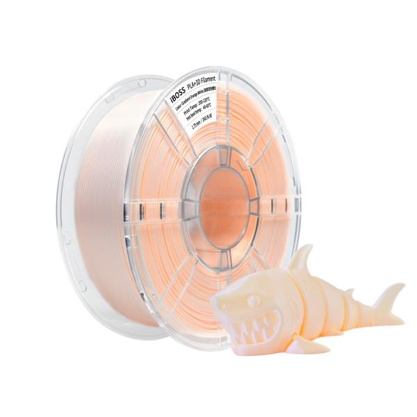 Strong Toughness High Strength Gradient Orange White PLA+ Filament for 3D Printing Filament