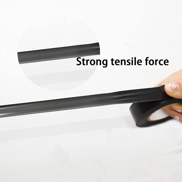 Black PVC Electrical  Insulating Tape With Resistance To 600V High Voltage