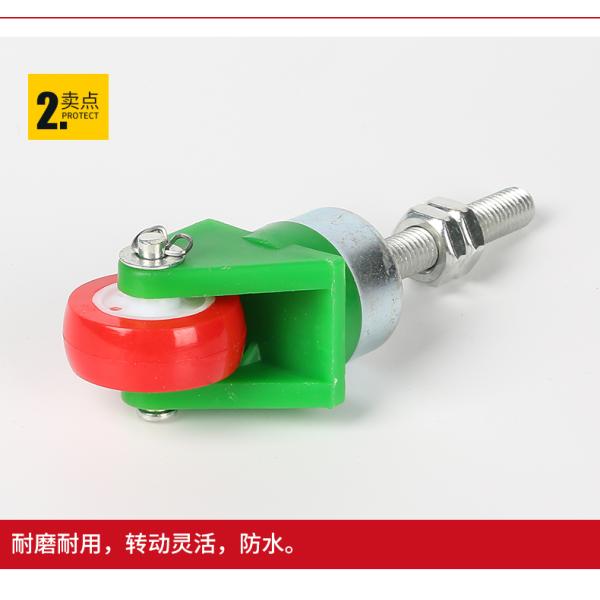 Glass machinery equipment accessories polyurethane waterproof universal wheel caster steering wheel M8M10 universal