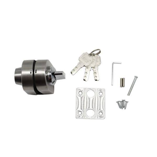Stainless Steel Keys High Quality Cylinder Mortise Glass Lock for Shower Glass Door