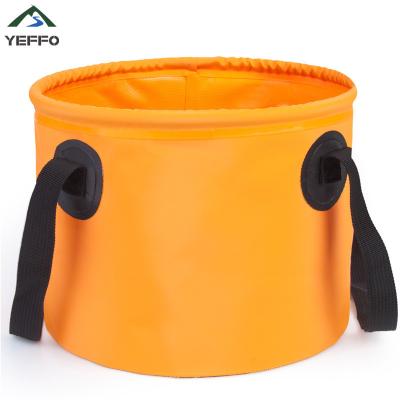 Seau d'eau pliant se pliant campant durable léger du seau 9L