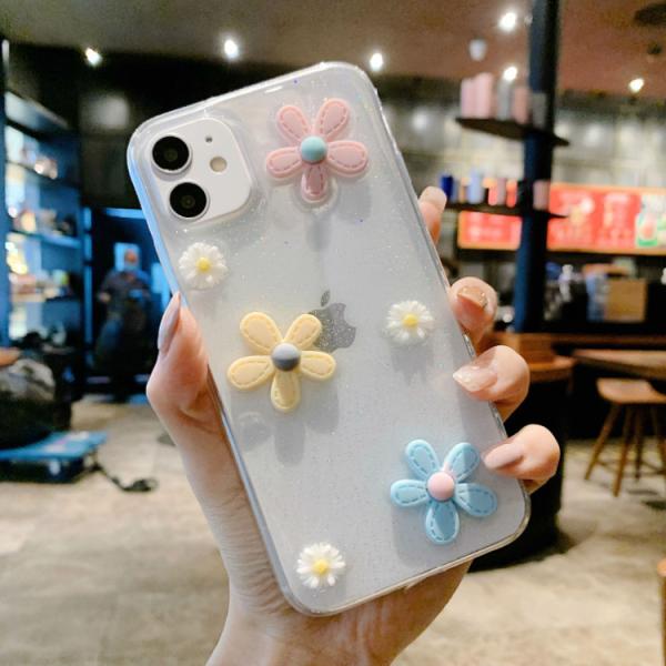 Anti Dirt Daisy Phone Cases 3D Toy DIY Design For Girls Women