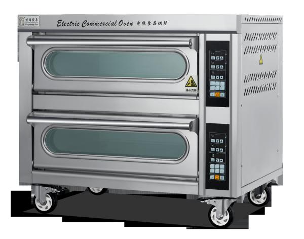 2 Deck 2 Trays 6.6KW 380V Bread Pizza Bakery Oven Machine